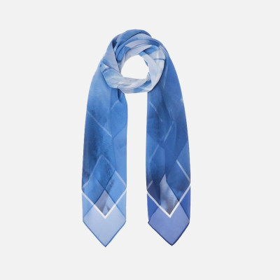 Foulard classico grande sfumato flower Liu Jo Light Blue