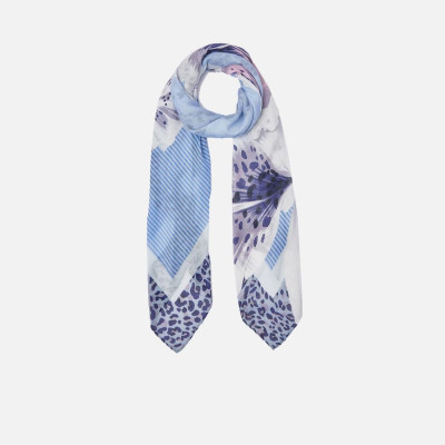 Foulard classico maxi orchidea Liu Jo Bright Blue Wave