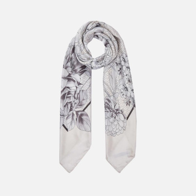 Foulard classico romantic grande flower Liu Jo Nero