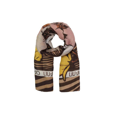 Foulard Grande Zebra e Flower Liu Jo Cammello Valigeria.it