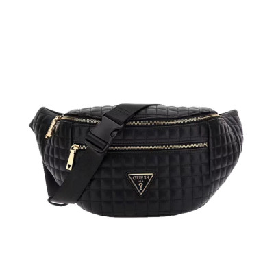 Marsupio classico grande trapuntato Guess Nadira Black