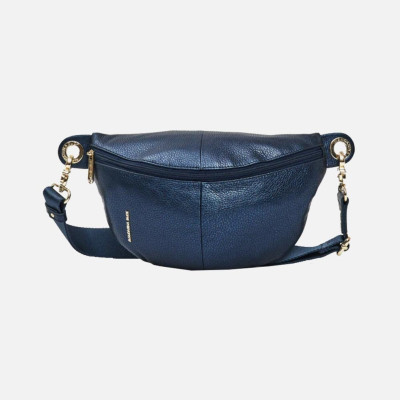 Marsupio classico metal leather mellow Mandarina Duck Blue Indigo
