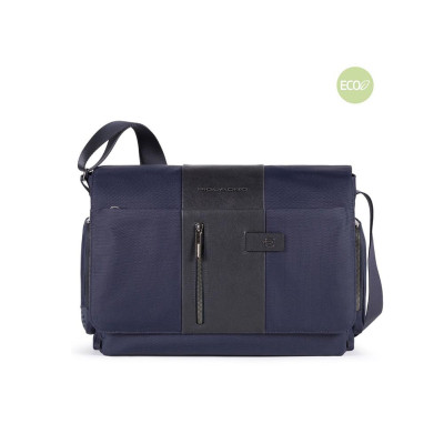 Messenger Porta Computer Brief2 Piquadro Blu  Valigeria.it