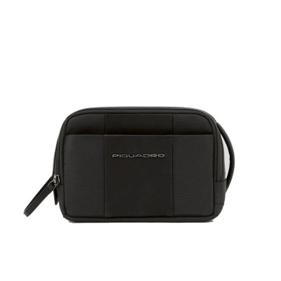 Necessaire 2 zip semplice Piquadro Brief2 Nero