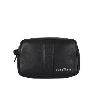 Necessaire Doppia Zip Con Manico John Richmond Black  Valigeria.it
