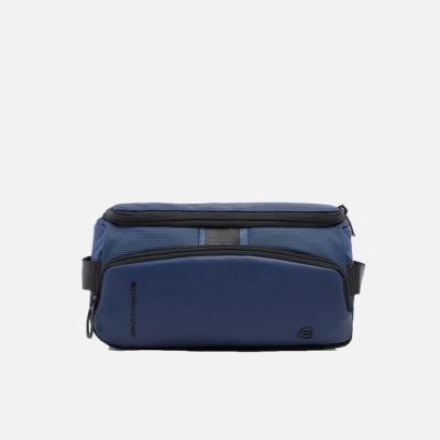 Necessaire una zip semplice Piquadro Pq-Earth Blu