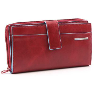 Portafoglio Donna Piquadro | Pelle | Blue Square | PD1354B2-rosso (valigeria)