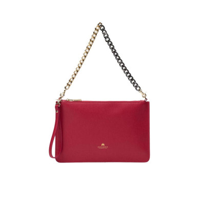 Pochette Alice media con bracciale Bella Cuoieria Fiorentina B000005605420-Fuxia Valigeria-it 