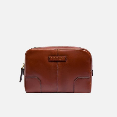 Pochette da polso piatta The Bridge Vespucci Marrone/Oro