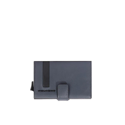 Porta Carte Credito Metal Case Piquadro Nero  Valigeria.it