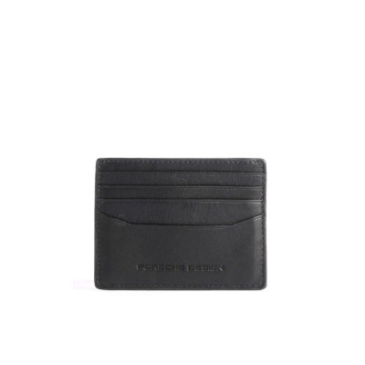 Porta Carte Credito Piatto Porsche Design Black  Valigeria.it