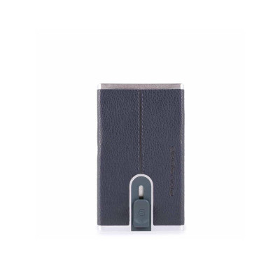 Porta Carte Credito Piquadro Black Square PP4825B3R  Valigeria.it