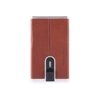Porta Carte Credito Piquadro Black Square PP4891B3R  Valigeria.it