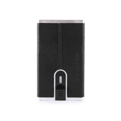 Porta Carte Credito Piquadro Black Square PP4891B3R  Valigeria.it