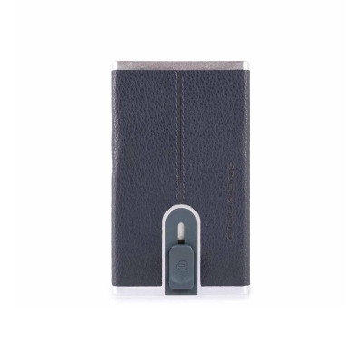 Porta Carte Credito Piquadro Black Square PP4891B3R  Valigeria.it