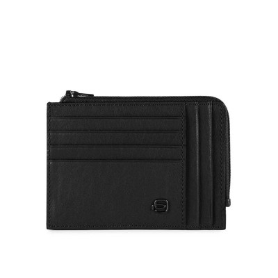 Porta Carte Credito Piquadro Black Square PU1243B3R  Valigeria.it