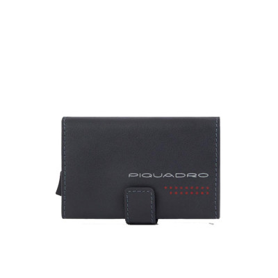 Porta Carte Credito Urban Piquadro GrigioNero  Valigeria.it