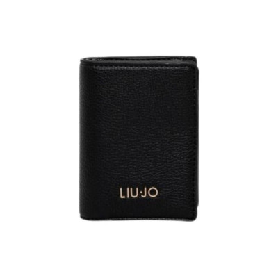 Porta carte di credito a libro piccolo Caliwen Liu Jo AA5190E005822222-Nero Valigeria-it