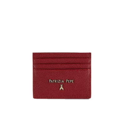 Porta carte di credito piatto Patrizia Pepe CQ7001L001R845-Clash Red Valigeria-it 