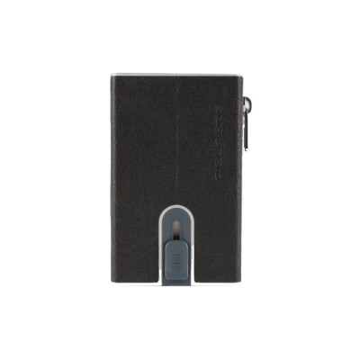 Porta Carte di Credto Black Square Piquadro Nero  Valigeria.it