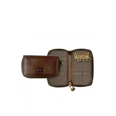 Porta chiavi in pelle The Bridge Story Uomo 01101501-Marrone