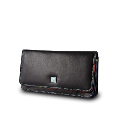 Portafoglio Orizzontale Donna Grande | Dudubags Canarie Colorful | 5341162-Nero