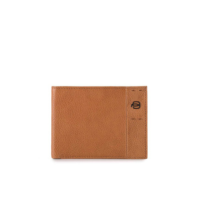 Portafoglio Uomo con Portamonete | Piquadro Pulse Plus | PU257P15S-Cuoio