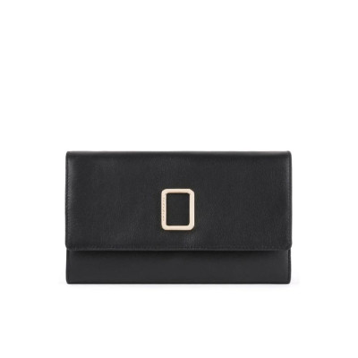 Portafoglio Donna con Patta Freedom Piquadro Nero   Valigeria.it