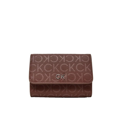 Portafoglio Donna con Patta Mono Calvin Klein Cioccolate  Valigeria.it