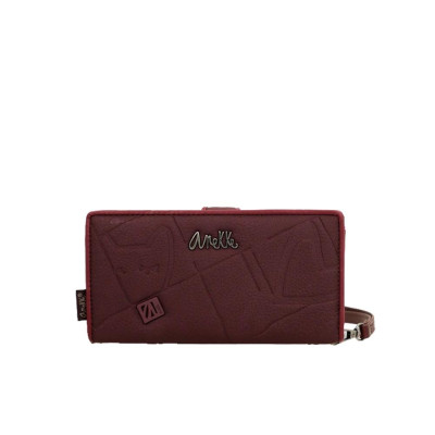 Portafoglio donna cerniera con patta grande Anekke Evolution Multicolor