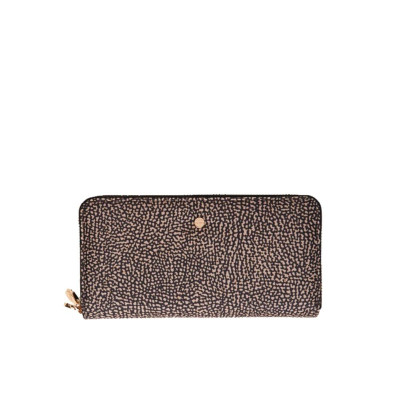 Portafoglio Donna Grande Borbonese Op NaturaleNero  Valigeria.it