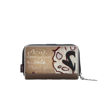 Portafoglio donna cernia con patta medio Anekke Manifesto Multicolor