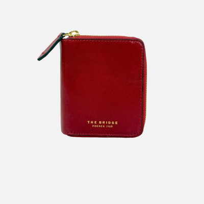 Portafoglio donna cerniera semplice medio The Bridge Mattone