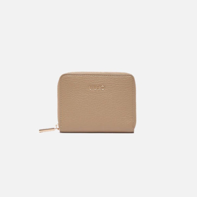 Portafoglio donna cerniera semplice piccolo Guess Caliwen Mud