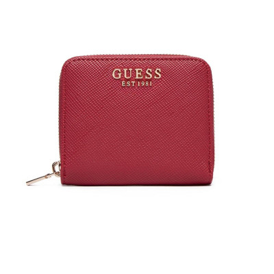 Portafoglio donna cerniera semplice piccolo Guess Laurel II Garnet
