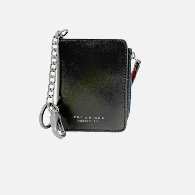 Portafoglio uomo con catena The Bridge Lupo Nero/Rutenio