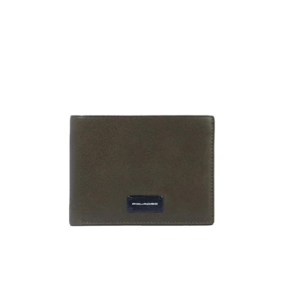 Portafoglio Uomo Harper Piquadro PU5761APR-Verde Testa Moro Valigeria-it