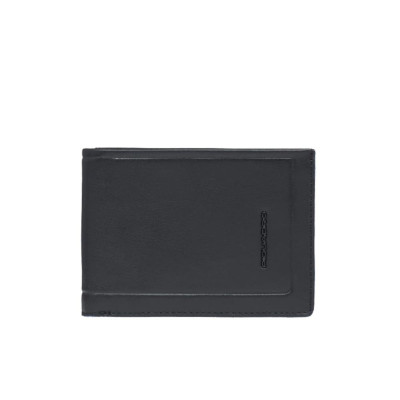 Portafoglio uomo orizzontale con patta Piquadro Atlas Nero