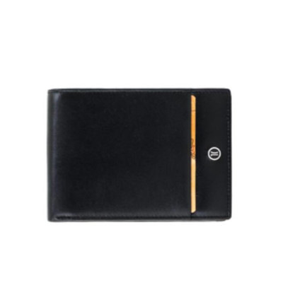 Portafoglio Uomo Orizzontale in Pelle Alviero Martini Nero