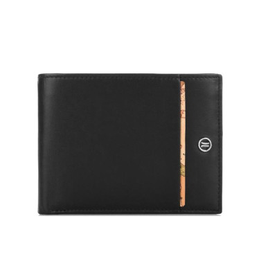 Portafoglio Uomo Orizzontale in Pelle Alviero Martini Nero