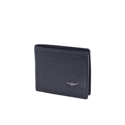 Portafoglio uomo quadrato Soft Aeronautica Militare AM180-Nero Valigeria-it