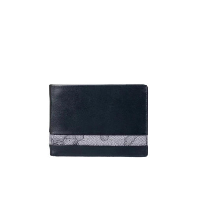 Portafoglio Uomo Semplice Alviero Martini NeroGrigio  Valigeria.it