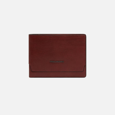 Portafoglio uomo orizzontale semplice Piquadro Solm Terra Cotta