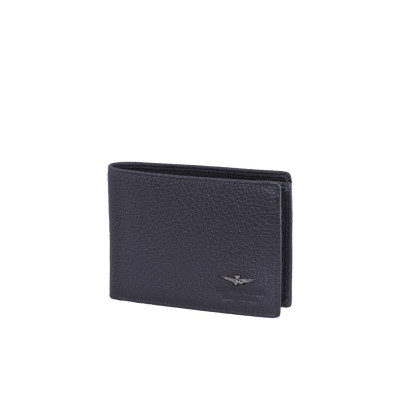 Portafoglio uomo semplice Soft Aeronautica Militare AM181-Nero Valigeria-it