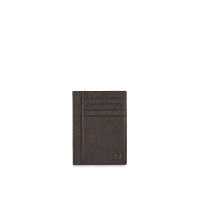 Porta Carte di Credito Piatto e Porta Biglietti da Visita | Piquadro Black Square | PP3892B3R-Testa Moro