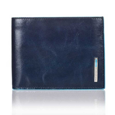 Portafoglio Uomo con portamonete | Piquadro Blue Square | PU1392B2-Blu2