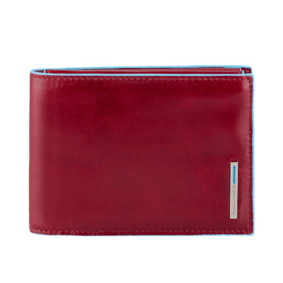 Portafoglio Uomo Piquadro | con portamonete | Linea Blue Square | PU1392B2 -rosso