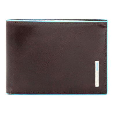Portafoglio uomo portamonete | Piquadro Blue Square | PU257B2-Mogano