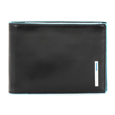 Portafoglio Uomo Piquadro | con portamonete | Linea Blue Square | PU257B2-nero