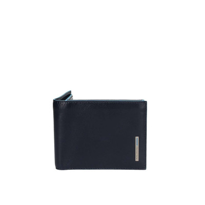 Portafoglio Uomo Orizzontale con Patta | Piquadro Blu Square | PU4518B2R-Blu2